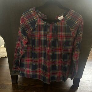 Hanna Andersson Plaid Girls Blouse